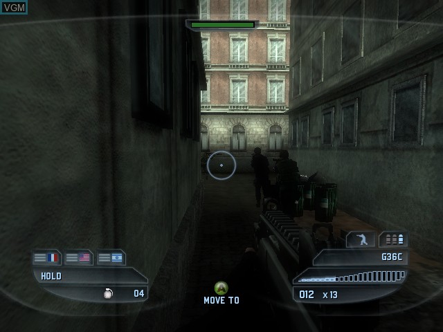 In-game screen of the game Tom Clancy's Rainbow Six - Lockdown on Microsoft Xbox
