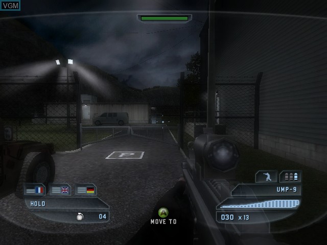 In-game screen of the game Tom Clancy's Rainbow Six Critical Hour on Microsoft Xbox