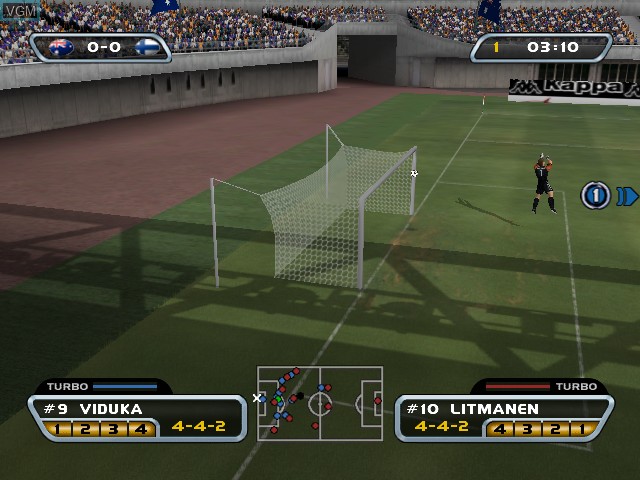 In-game screen of the game RedCard 20-03 on Microsoft Xbox