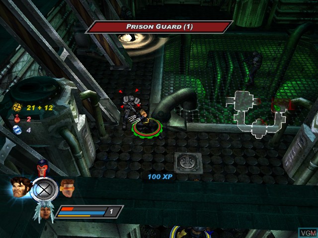 In-game screen of the game X-Men Legends II - Rise of Apocalypse on Microsoft Xbox