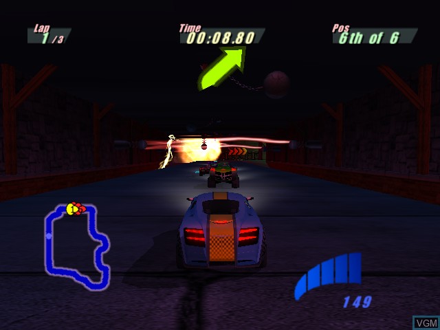 In-game screen of the game Room Zoom - Race for Impact on Microsoft Xbox