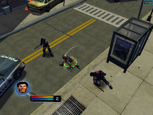 In-game screen of the game X-Men Legends on Microsoft Xbox