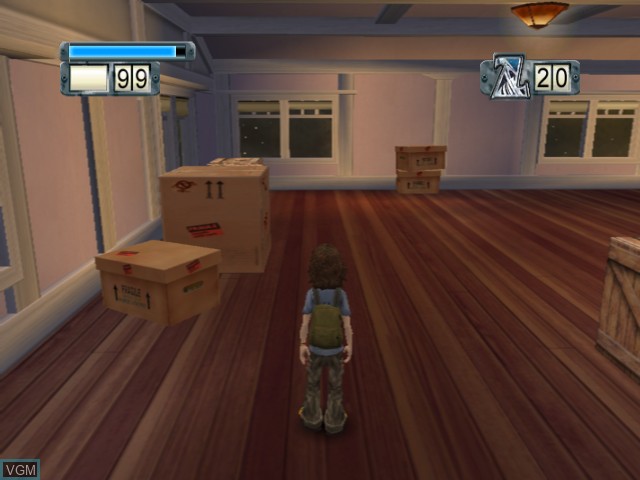 In-game screen of the game Zathura on Microsoft Xbox