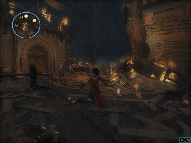 In-game screen of the game Prince of Persia - Warrior Within on Microsoft Xbox