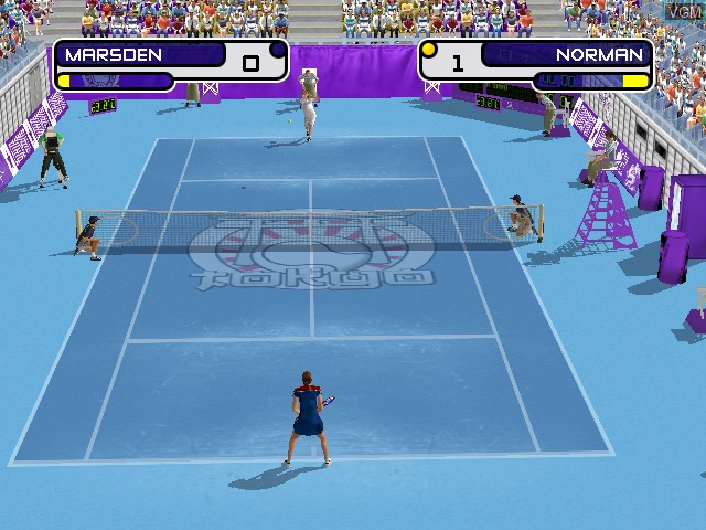 In-game screen of the game Slam Tennis on Microsoft Xbox