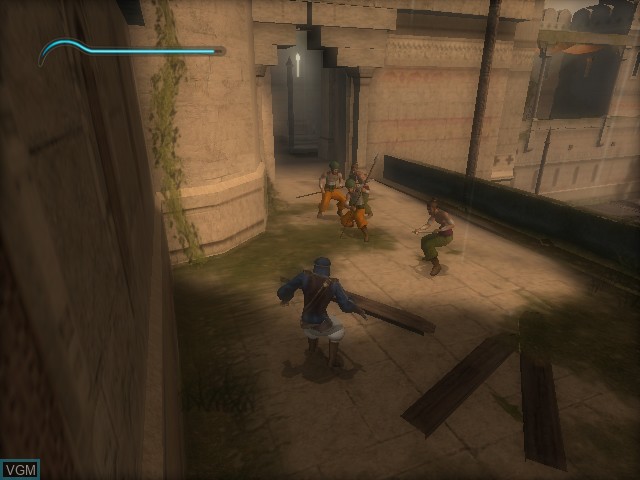 In-game screen of the game Prince of Persia - The Sands of Time on Microsoft Xbox