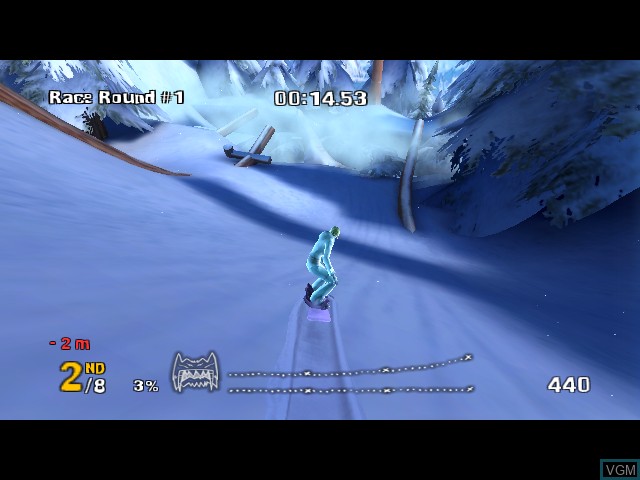 In-game screen of the game SSX On Tour on Microsoft Xbox
