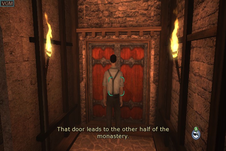 In-game screen of the game Dreamfall - The Longest Journey on Microsoft Xbox