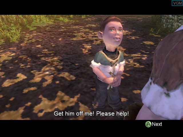 In-game screen of the game Fable - The Lost Chapters on Microsoft Xbox