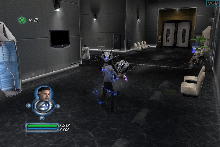 In-game screen of the game Fantastic 4 on Microsoft Xbox