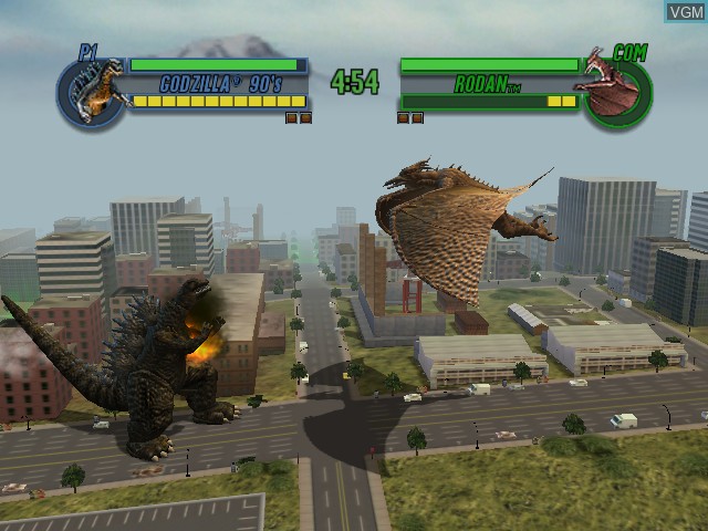 In-game screen of the game Godzilla - Save the Earth on Microsoft Xbox