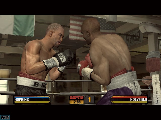 In-game screen of the game Fight Night Round 3 on Microsoft Xbox