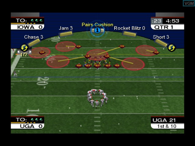 In-game screen of the game NCAA College Football 2K3 on Microsoft Xbox