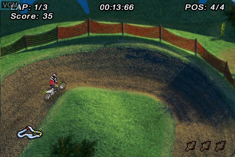 In-game screen of the game MTX - Mototrax on Tapwave Zodiac